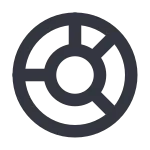 Doughnut Chart SVG Icon